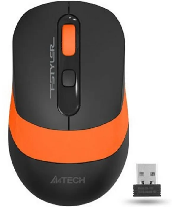 Мышь беспроводная A4Tech Fstyler FG10 Black Orange