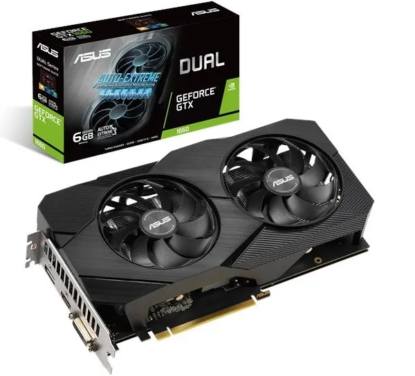 Видеокарта nVidia GTX 1660 Asus DUAL-GTX1660-6G-EVO