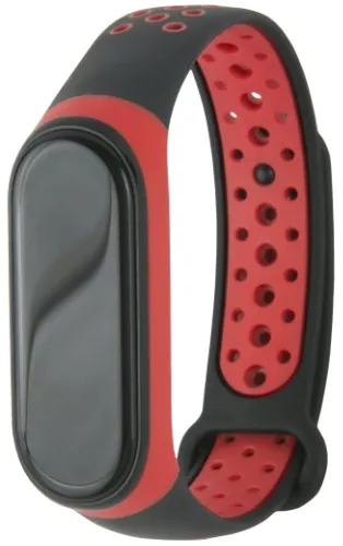 Ремешок силиконовый Xiaomi Mi Band 3/4 Red Line