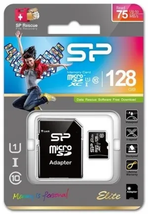 Карта памяти microSDXC 128 ГБ Silicon Power Elite