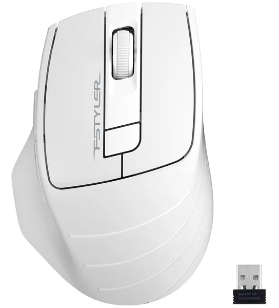 Мышь беспроводная A4Tech Fstyler FG30 White Grey