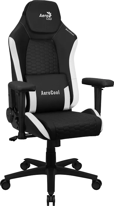 Кресло для геймеров AeroCool CROWN Leatherette Black White