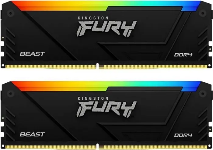 Оперативная память DDR4 64Гб Kingston FURY Beast Black RGB