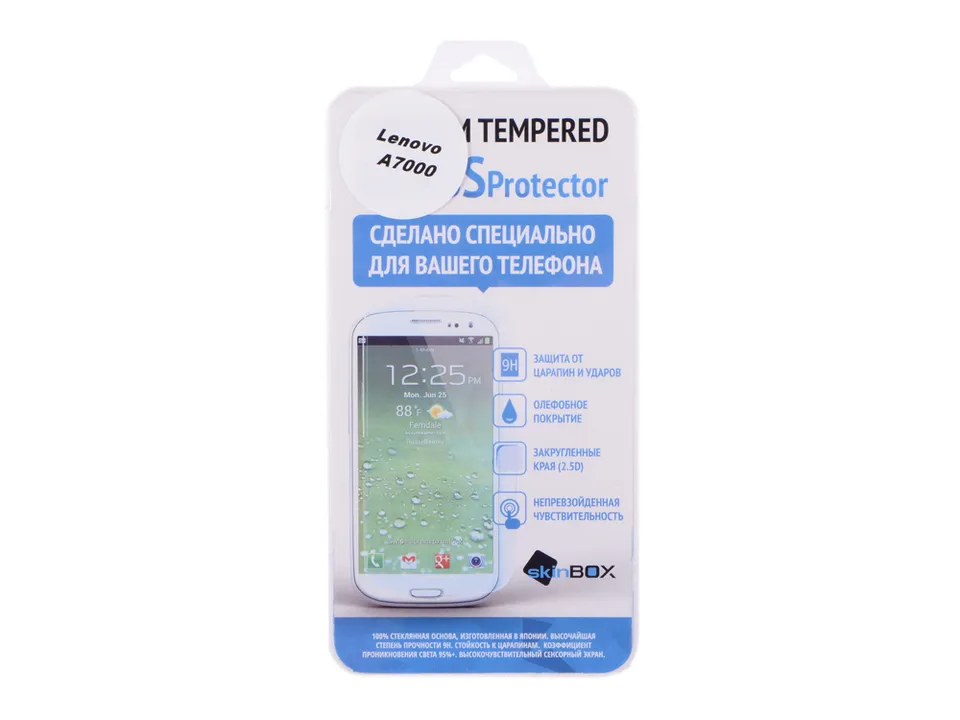 Защитное стекло для смартфона Lenovo A7000 Skinbox