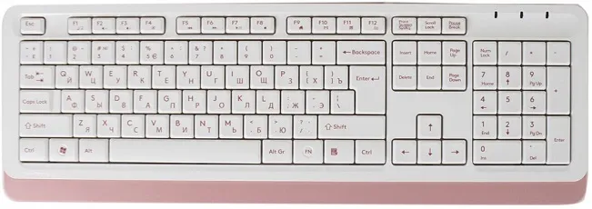 Клавиатура A4Tech Fstyler FK10 White Pink