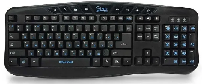 Клавиатура CBR Simple S11 Black