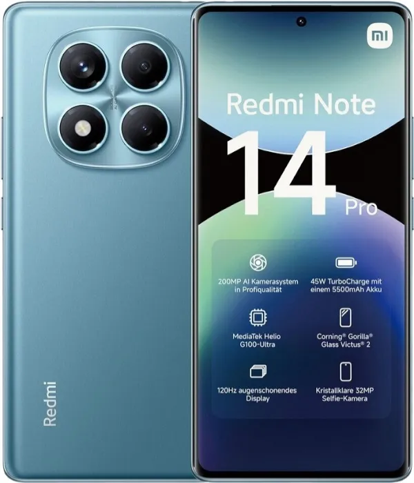 Смартфон Xiaomi REDMI Note 14 Pro 8/256Гб Ocean Blue