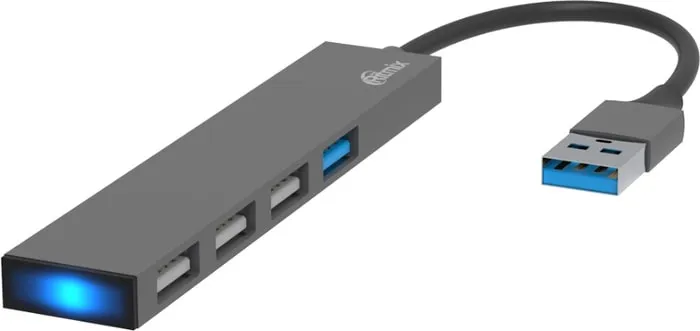USB-хаб 3.0 Ritmix CR-4406 Metal