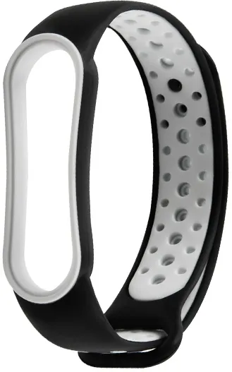 Ремешок силиконовый Xiaomi Mi Band 5/6 Red Line