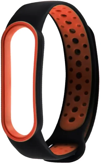 Ремешок силиконовый Xiaomi Mi Band 5/6 Red Line
