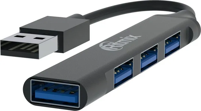 USB-хаб 3.0 Ritmix CR-4400 Metal