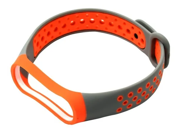 Ремешок силиконовый Xiaomi Mi Band 3/4 Red Line