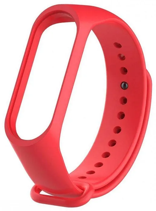 Ремешок силиконовый Xiaomi Mi Band 3/4 Red Line