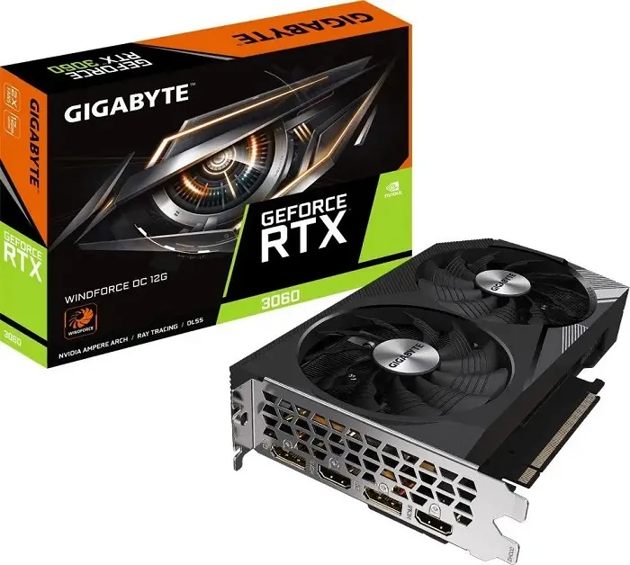 Видеокарта nVidia RTX 3060 Gigabyte WINDFORCE 12G