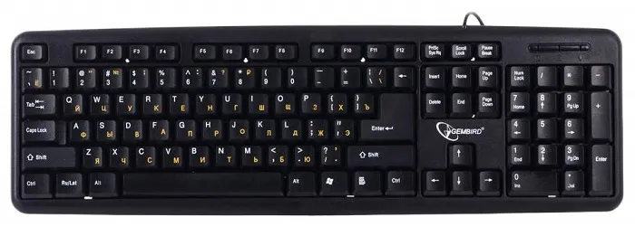 Клавиатура Gembird KB-8320U-Ru_Lat-BL