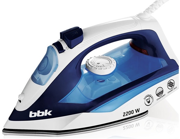 Утюг BBK ISE-2201; 2200 Вт; керамика;