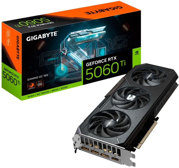 Видеокарта nVidia RTX 5060Ti Gigabyte RTX