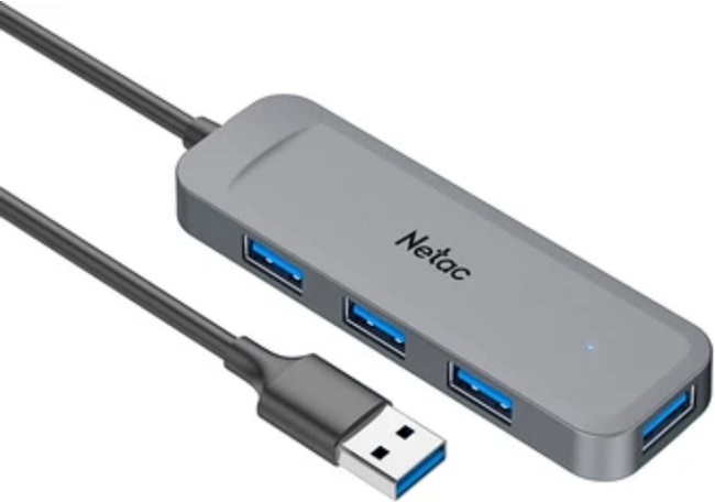 USB-хаб 3.0 Netac WF11 (NT08WF11-30GR/WF11GYCN); 4