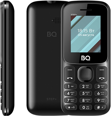 Мобильный телефон BQ Step+ Black (BQ-1848);