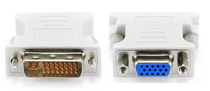 Переходник DVI-VGA Cablexpert (A-DVI-VGA); 29M/15F; белый