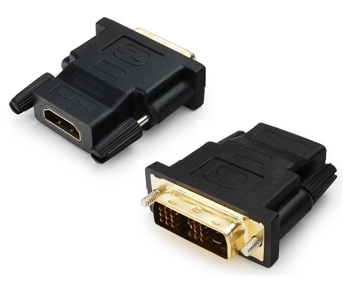 Переходник HDMI-DVI Cablexpert (A-HDMI-DVI-2); 19F/19M; чёрный