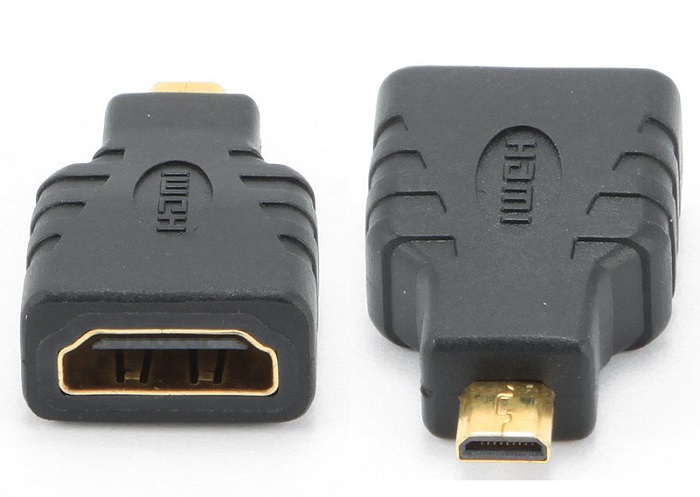 Переходник HDMI-microHDMI Cablexpert (A-HDMI-FD); 19F/19M; чёрный