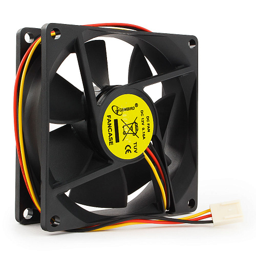 Вентилятор 80мм Gembird FANCASE; втулка; 2600