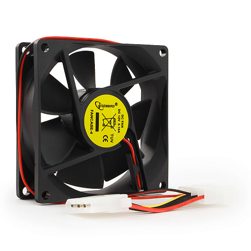 Вентилятор 80мм Gembird FANCASE-4; втулка; 2600