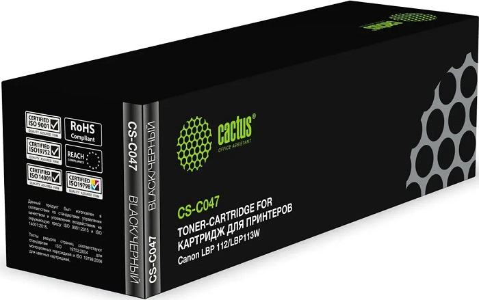 Картридж лазерный Cactus CS-C047; для Canon