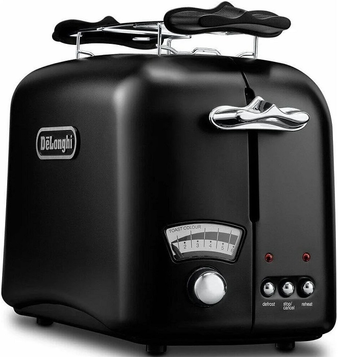 Тостер DeLonghi Argento Flora (CT021.BK1); 800