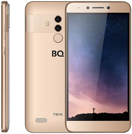 Смартфон BQ Twin 2/16Гб Gold (BQ-5516L);