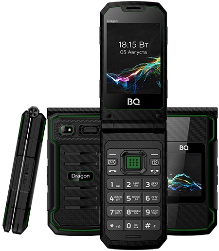 Мобильный телефон BQ Dragon Black Green