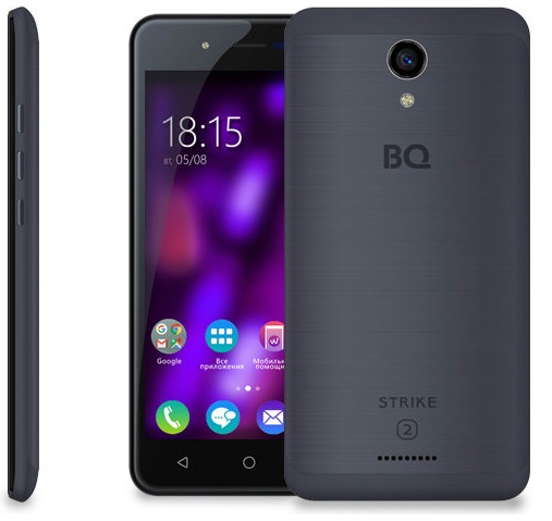 Смартфон BQ Strike2 Gray Brushed (BQ-5057);