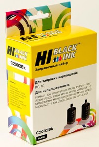 Заправочный набор Hi-Black PG-40 (C2002Bk); для
