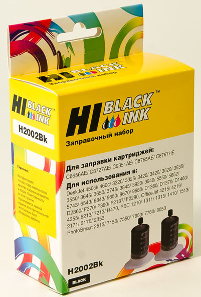 Заправочный набор Hi-Black C9351A/C8765H/C8767H/HPC6656A/C8727 (H2002Bk); для