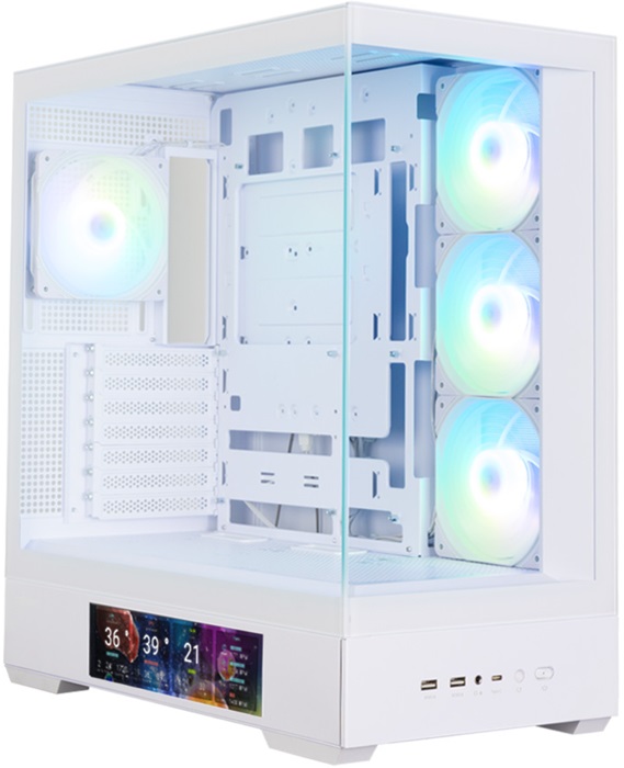 Корпус Zalman P40 DS White; ATX;
