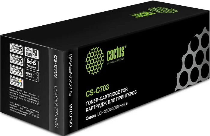 Картридж лазерный Cactus CS-C703; для Canon