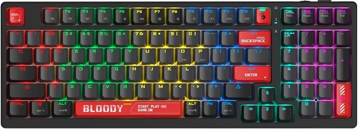 Клавиатура A4Tech Bloody WS98 Black; механическая;