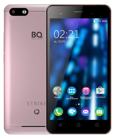 Смартфон BQ Strike Rose Gold Brushed