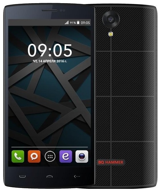 Смартфон BQ Hammer Black (BQ-5502); 5.5"(1280x720);