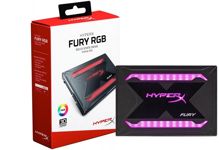 SSD-накопитель 2.5" 480Гб HyperX Fury RGB