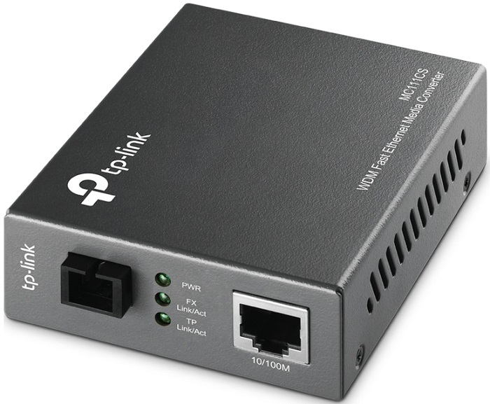 Медиаконвертер TP-Link MC111CS; SC/RJ45; 1310/1550 нм