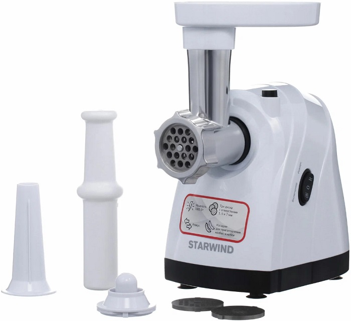 Мясорубка StarWind SMG2481; 1800/300 Вт; реверс;