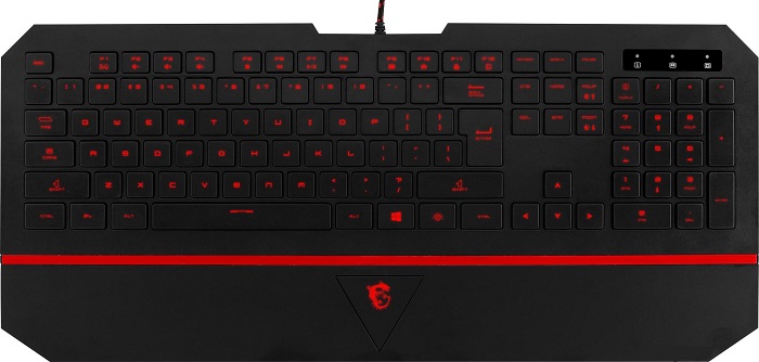 Клавиатура MSI Interceptor DS4100 (S11-04RU211-EB5); мембранная;