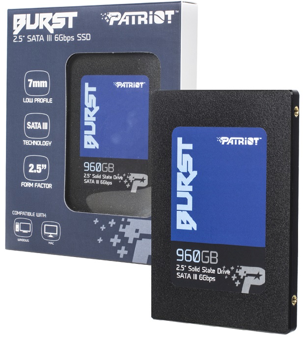 SSD-накопитель 2.5" 960Гб Patriot Burst (PBU960GS25SSDR);