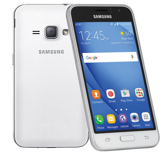 Смартфон Samsung Galaxy J1 (SM-J120FZWDSER); 4.5"AMOLED(800x480);