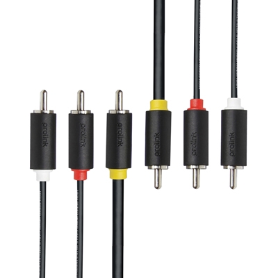 Кабель аудио 3xRCA/3xRCA ProLink Black (PB364-0300);