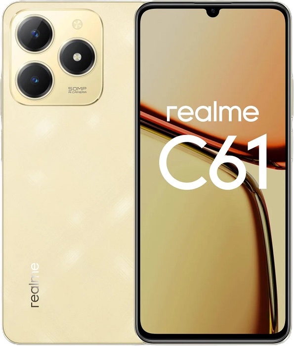 Смартфон Realme C61 8/256Гб Gold (RMX3930);