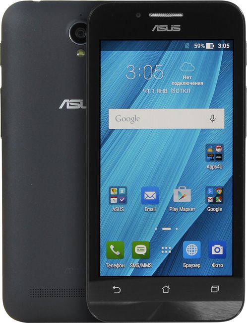 Смартфон Asus ZenFone Go ZC451TG Black