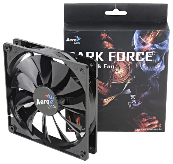 Вентилятор 140мм AeroCool Dark Force; подшипник;